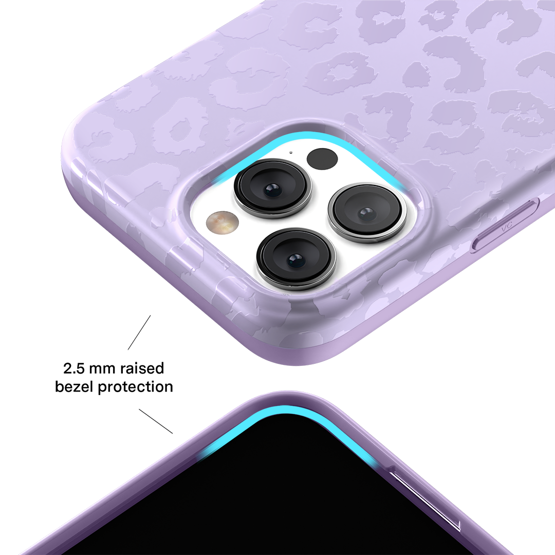 Lilac Leopard iPhone Case
