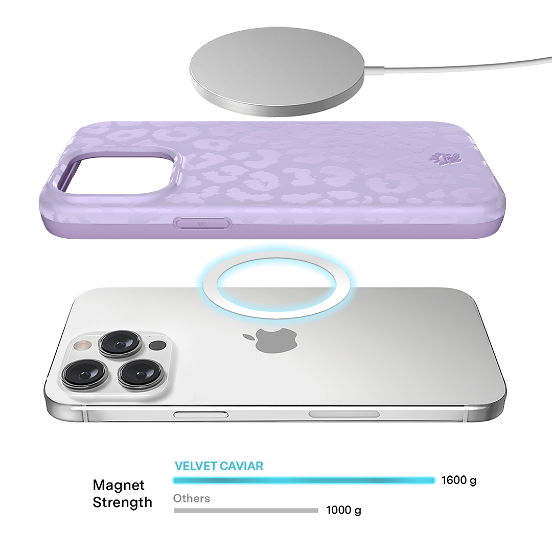 Lilac Leopard iPhone Case