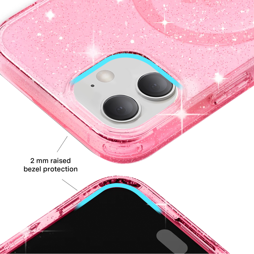 Pink Stardust Glitter iPhone Case