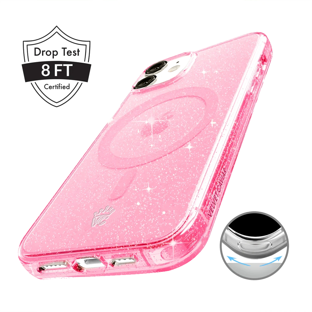 Pink Stardust Glitter iPhone Case