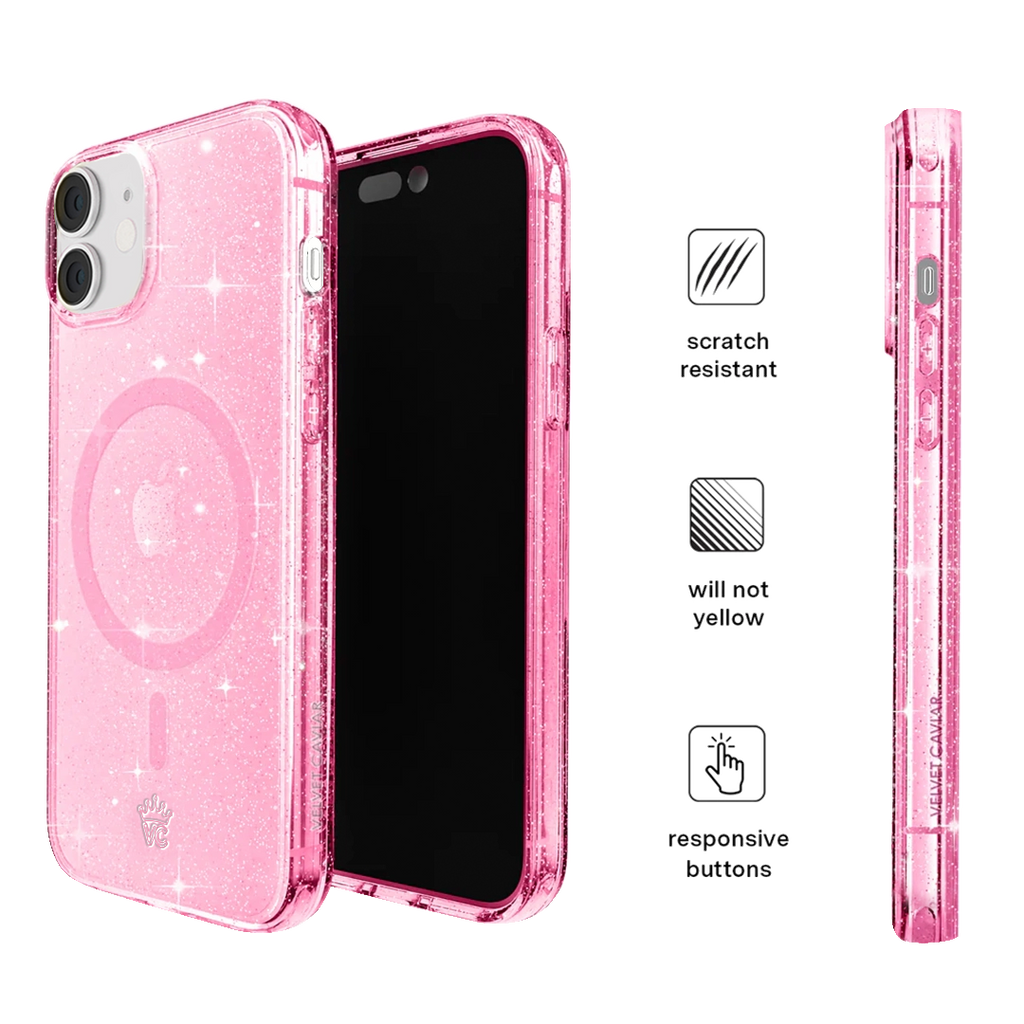 Pink Stardust Glitter iPhone Case