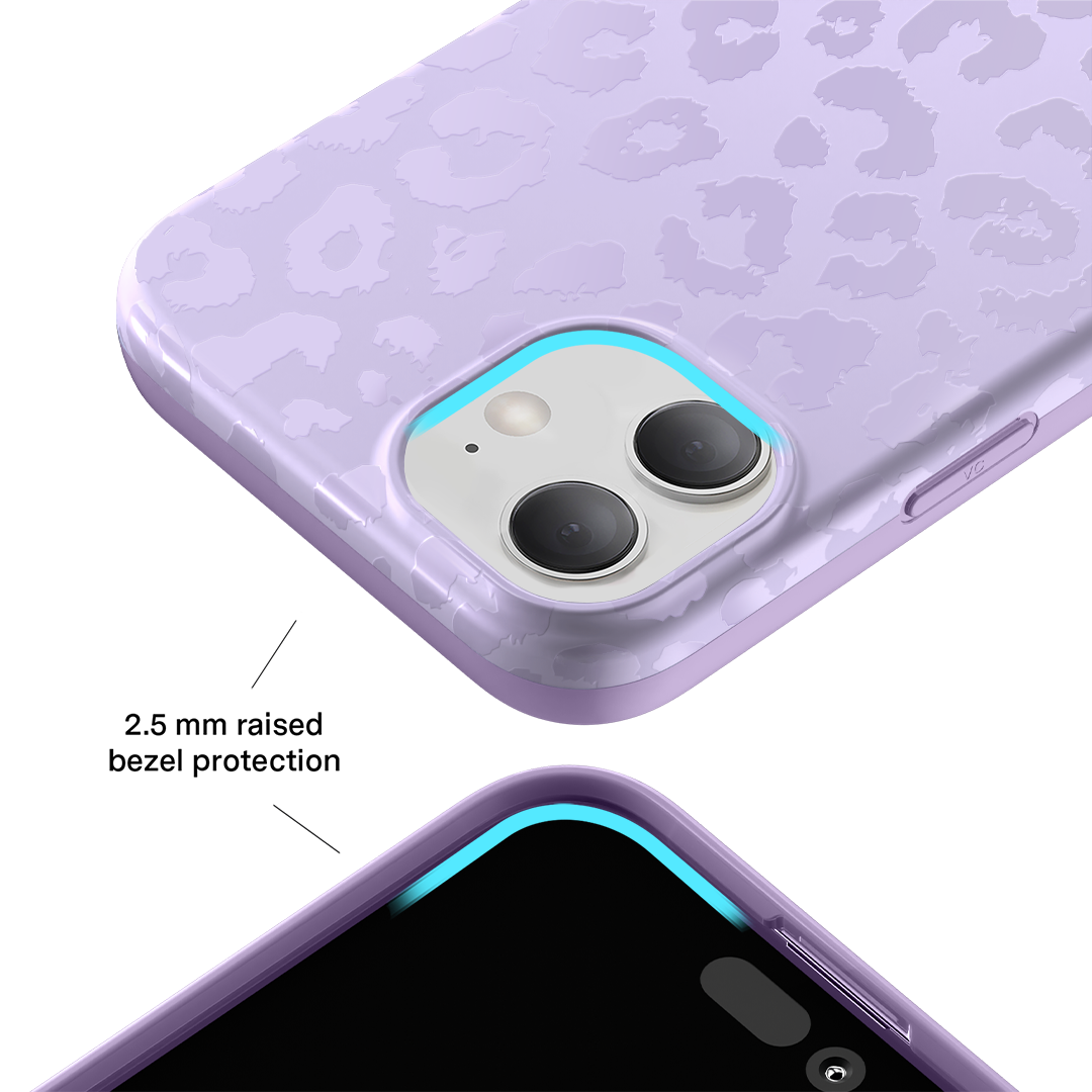 Lilac Leopard iPhone Case