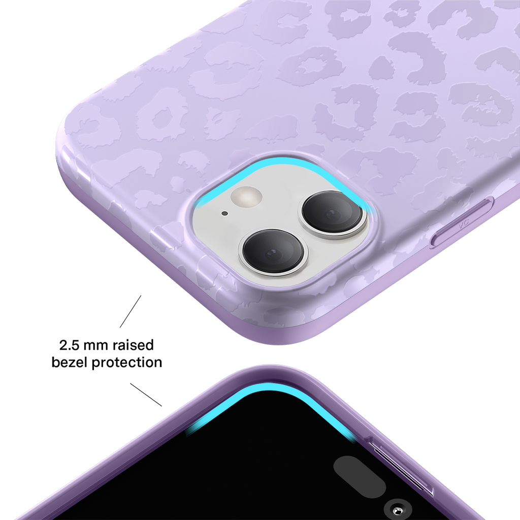 Lilac Leopard iPhone Case