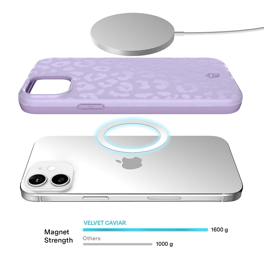 Lilac Leopard iPhone Case