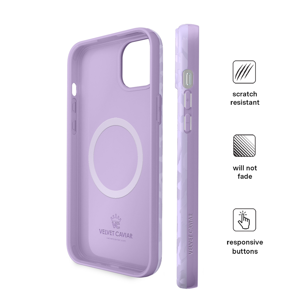 Lilac Leopard iPhone Case