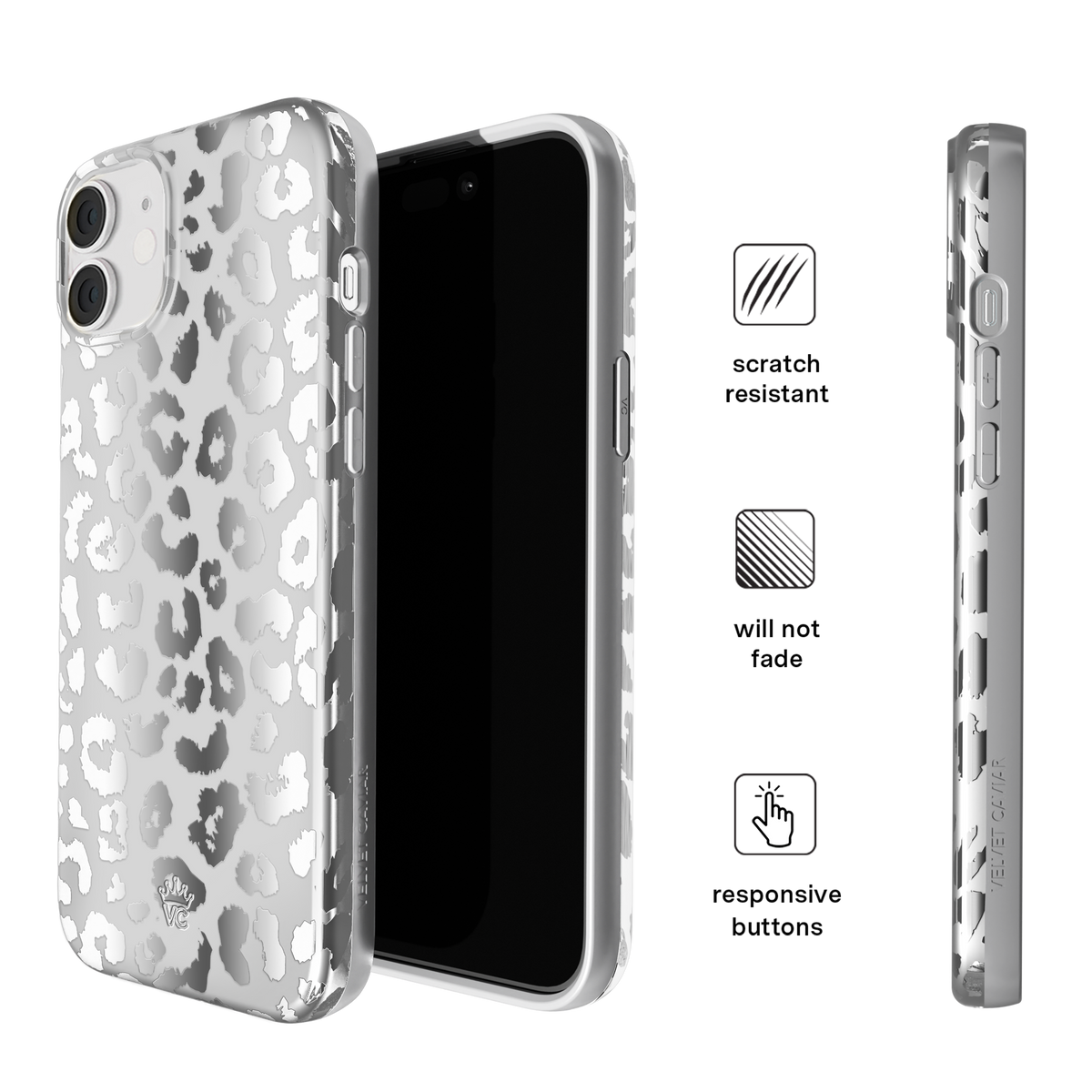 Chrome Leopard iPhone Case