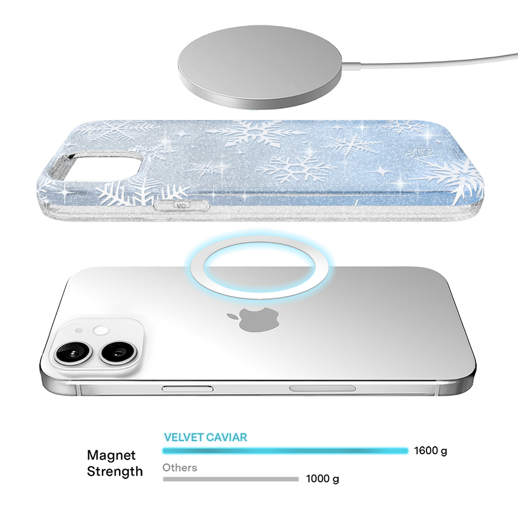 Snow Angel Glitter iPhone Case