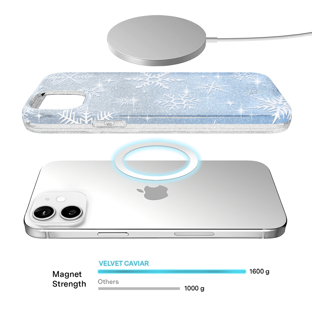 Snow Angel Glitter iPhone Case