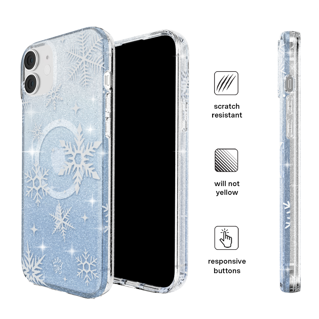 Snow Angel Glitter iPhone Case