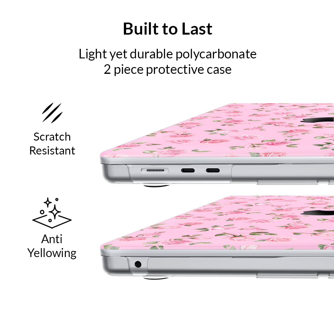 Baby Pink Roses MacBook Case