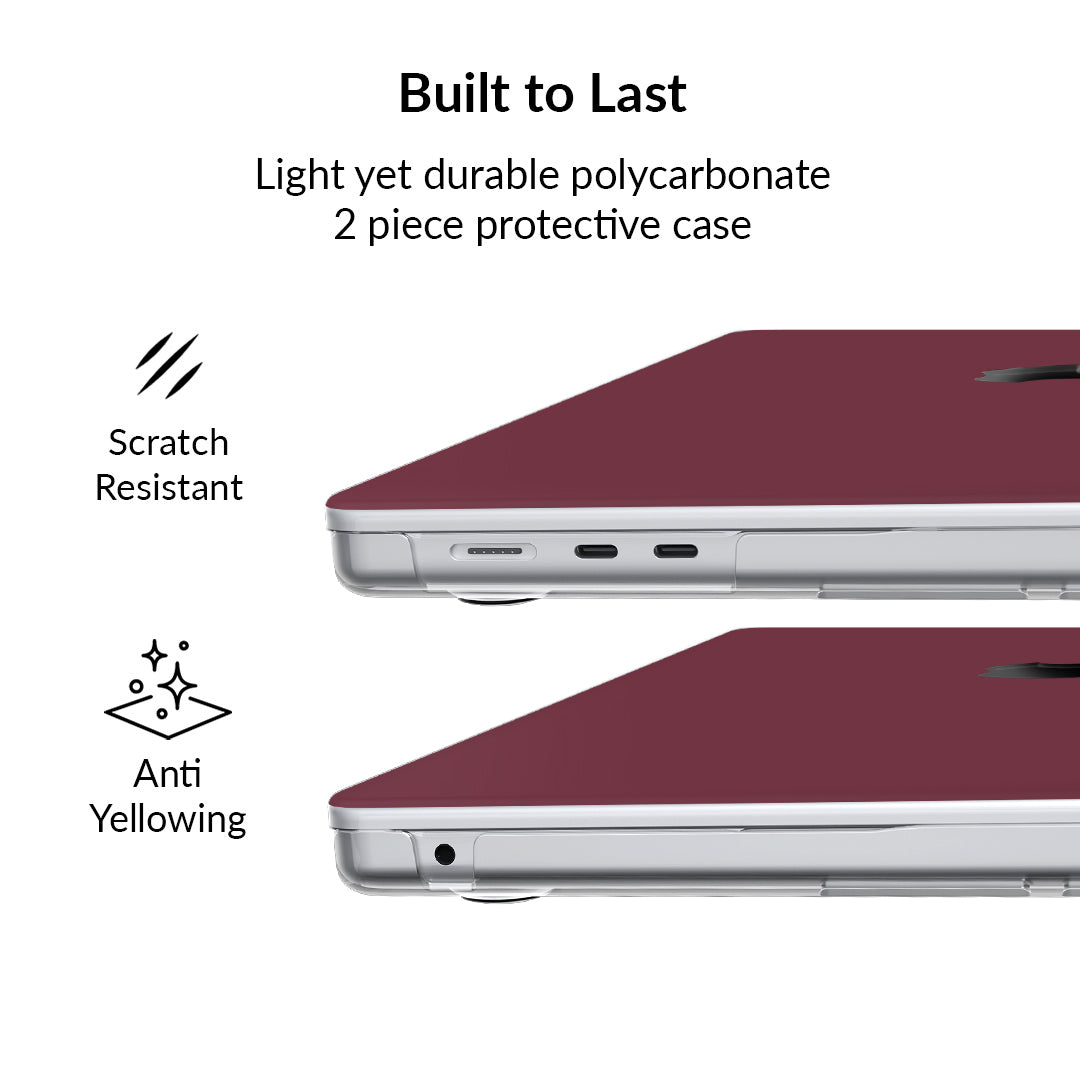 Burgundy 1990 MacBook Case