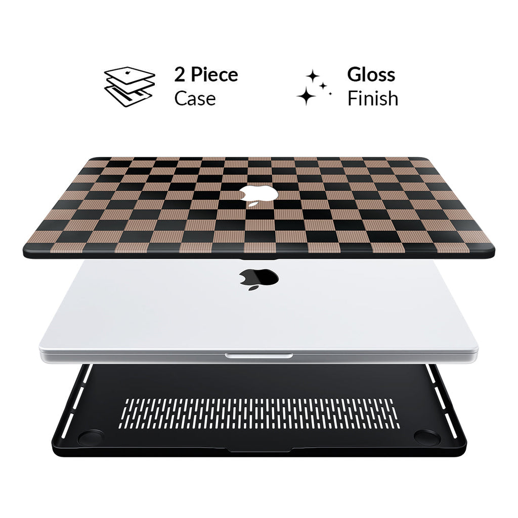 Mocha Vibe Check MacBook Case