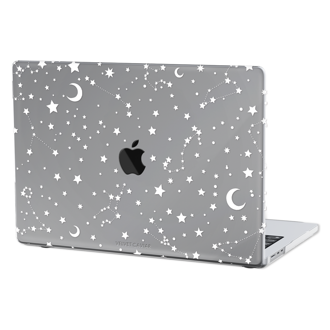 White Stars MacBook Case