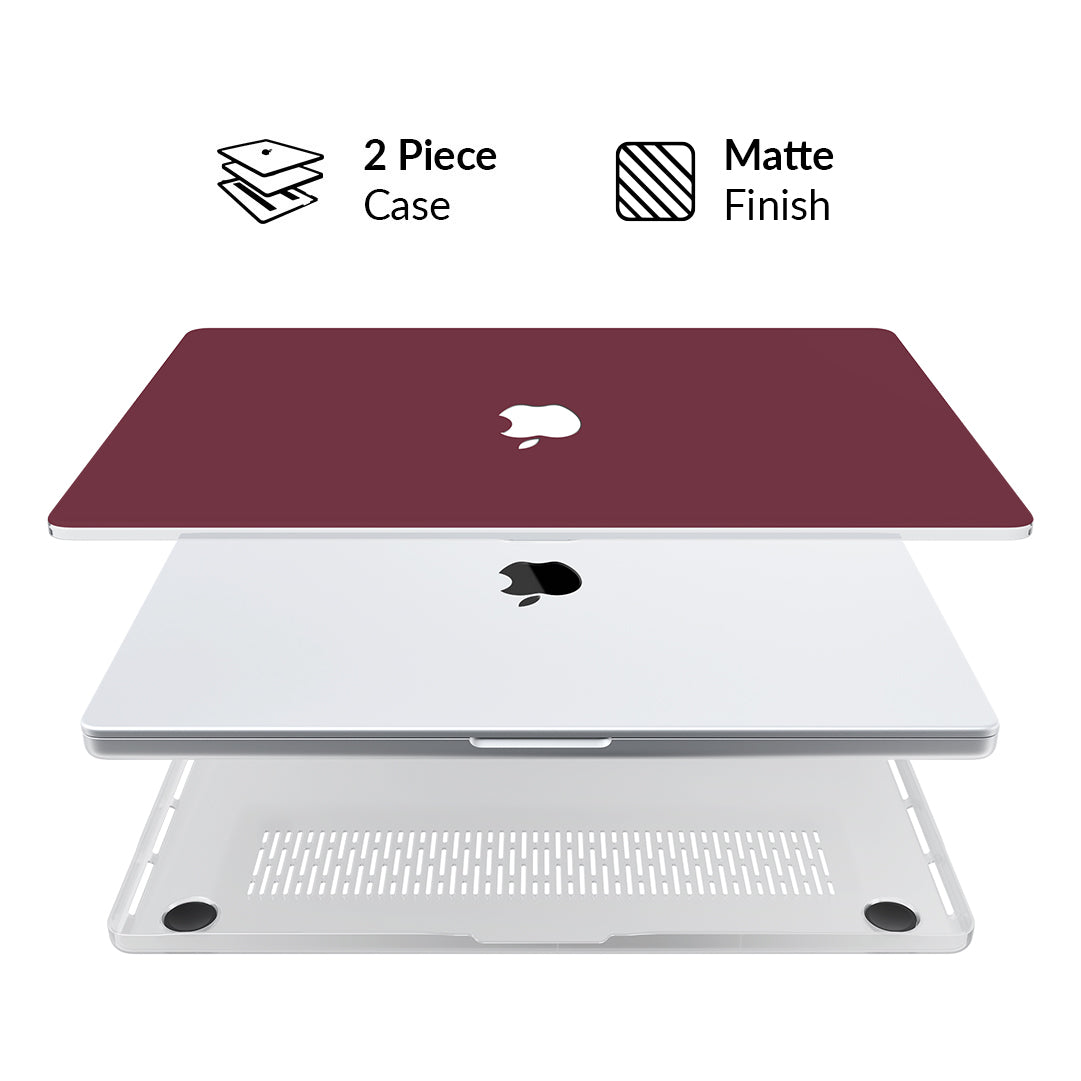 Burgundy 1990 MacBook Case
