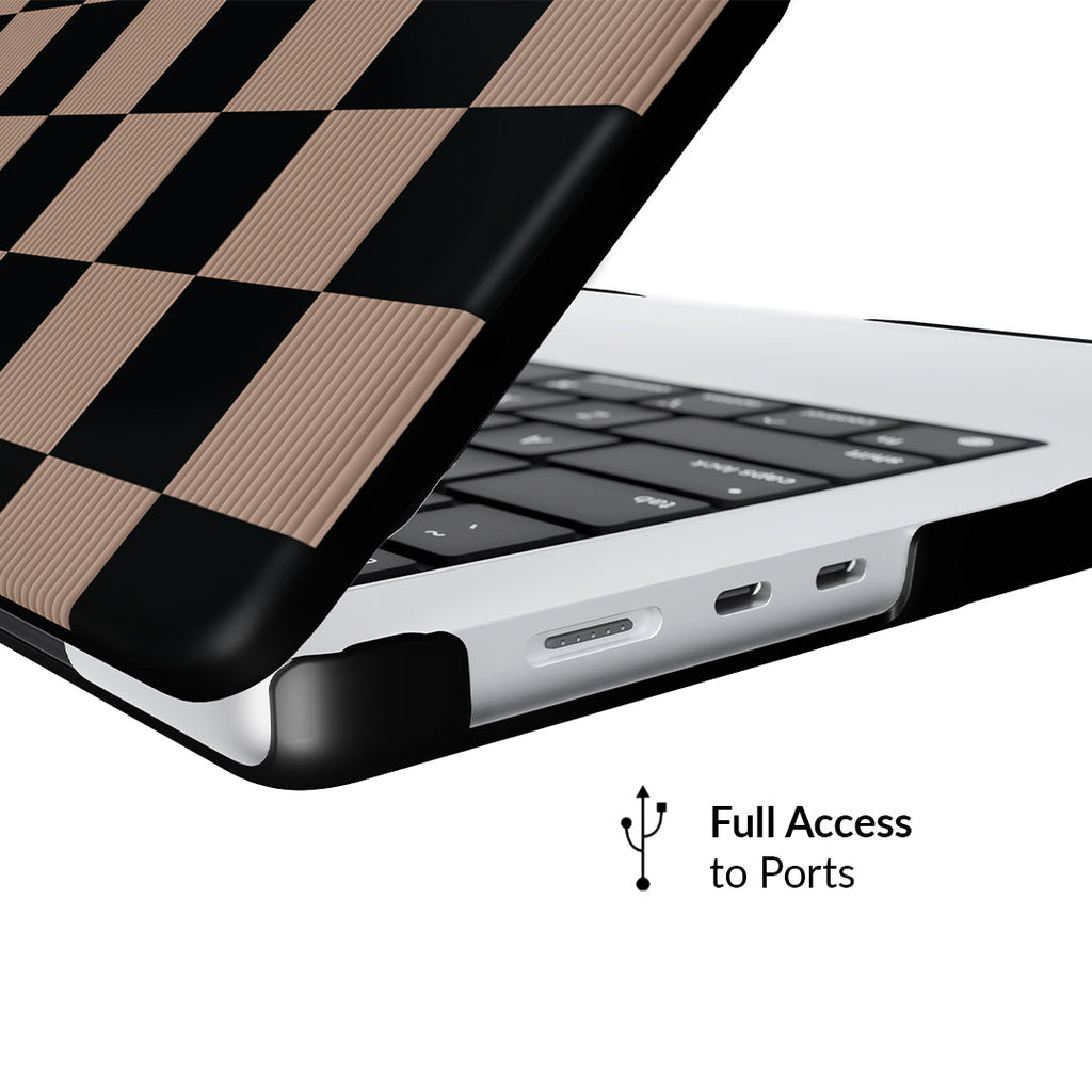 Mocha Vibe Check MacBook Case