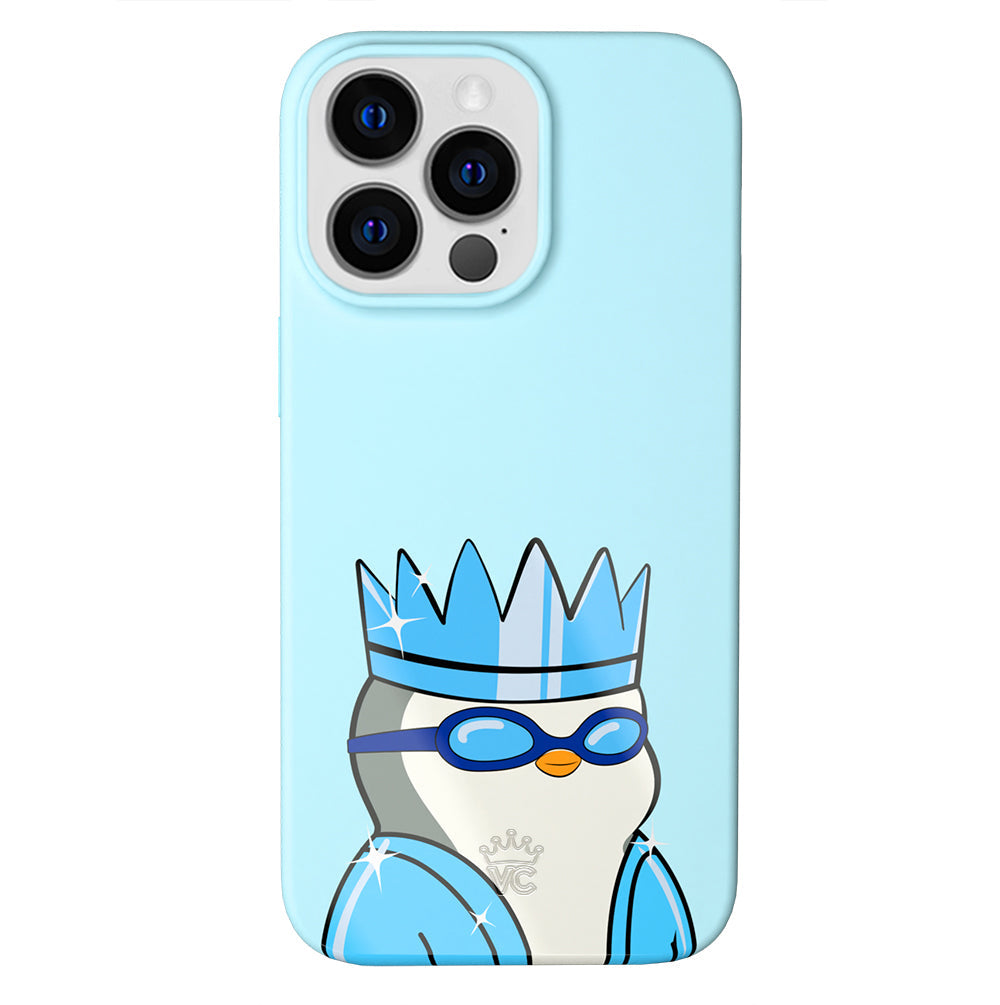 Pudgy Penguins Polar Blue iPhone Case