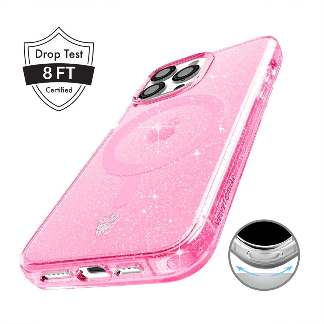 Pink Stardust Glitter iPhone Case