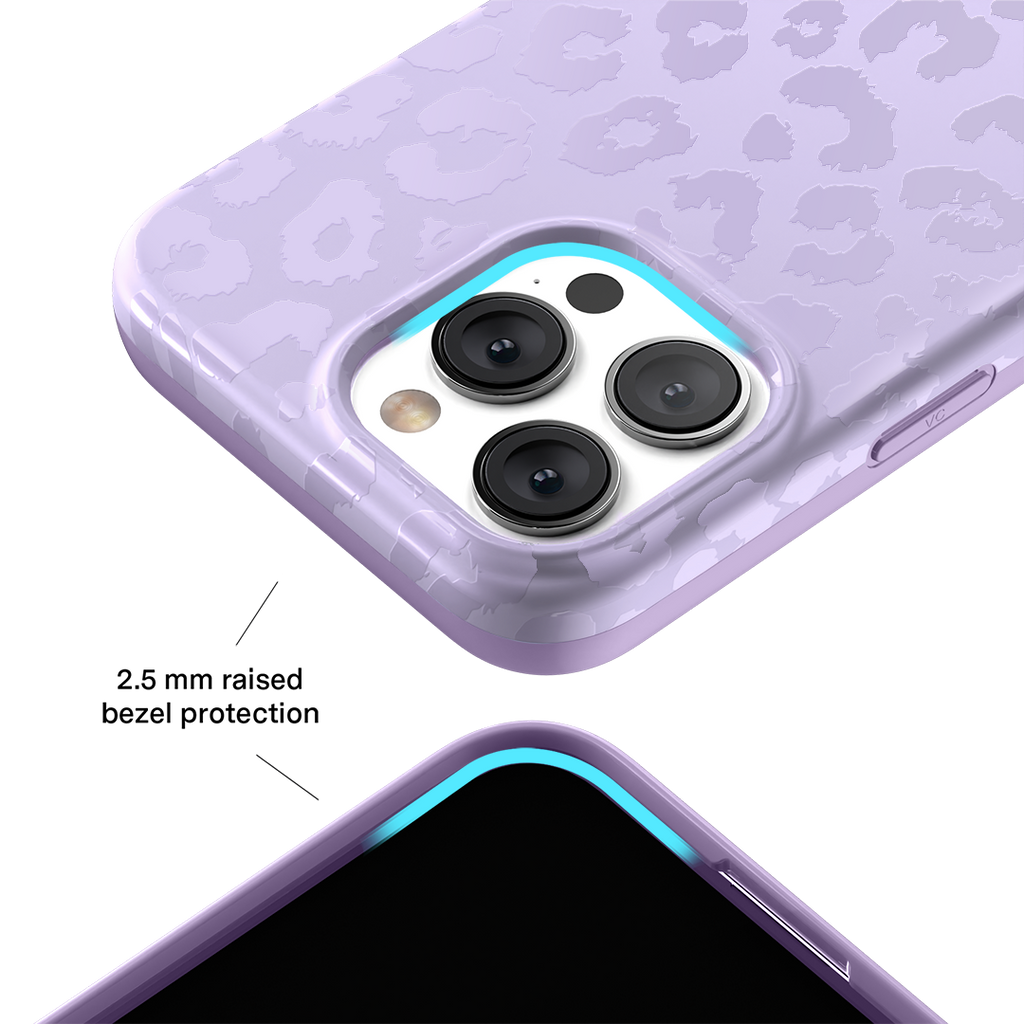 Lilac Leopard iPhone Case
