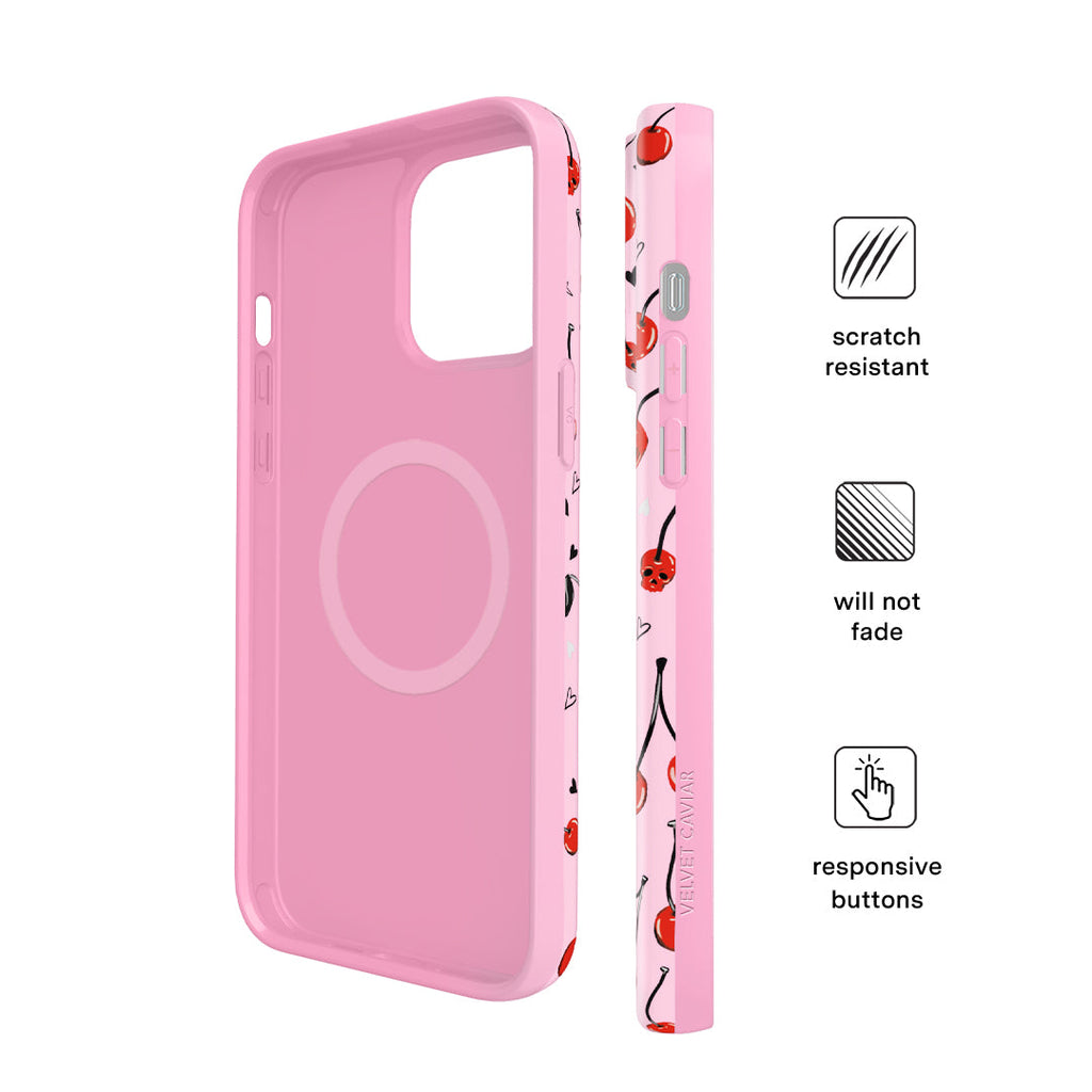 Sour Cherry Skulls iPhone Case