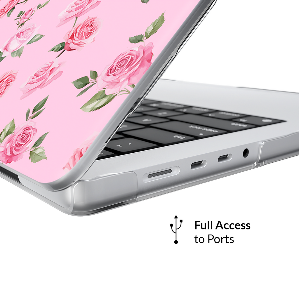 Baby Pink Roses MacBook Case