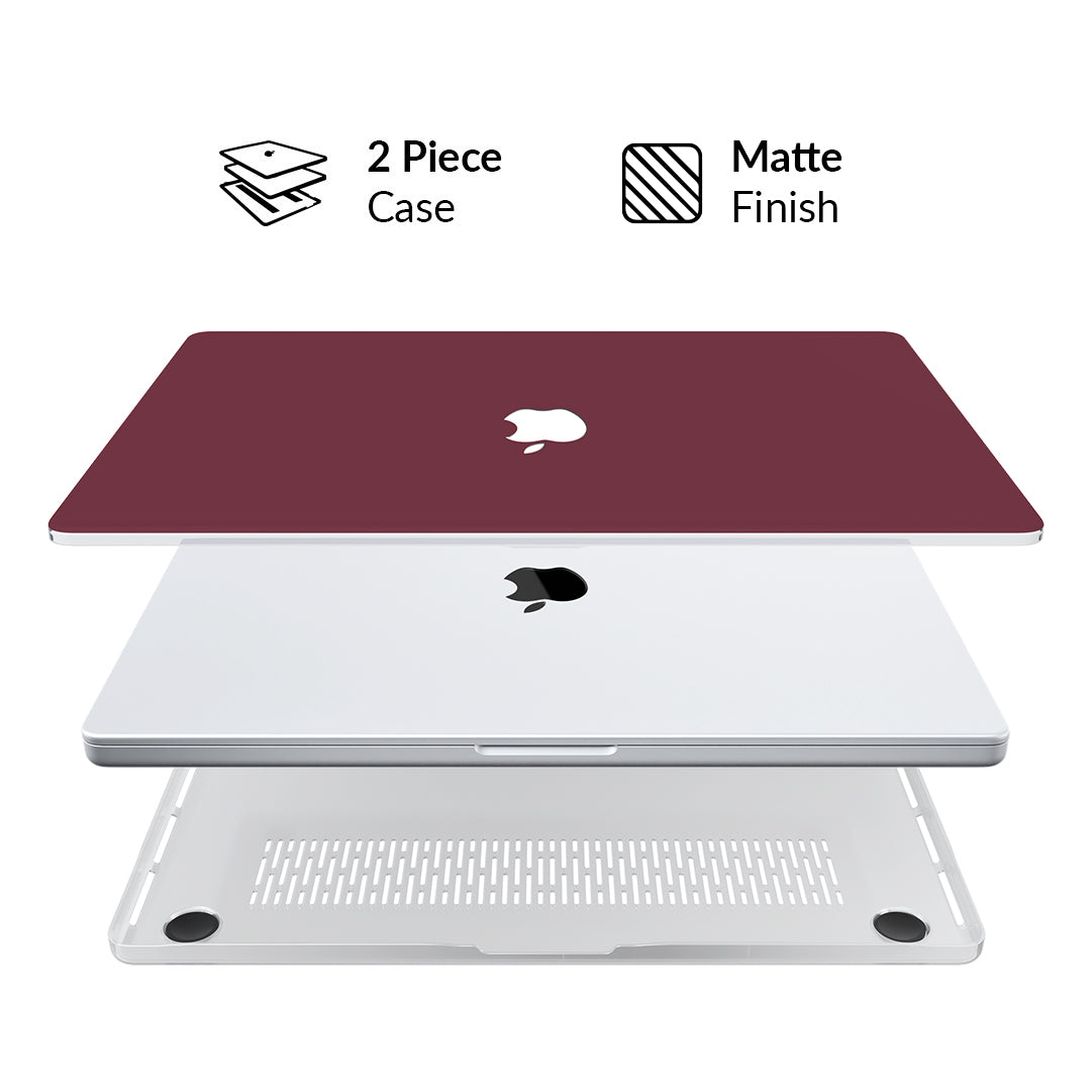 Burgundy 1990 MacBook Case