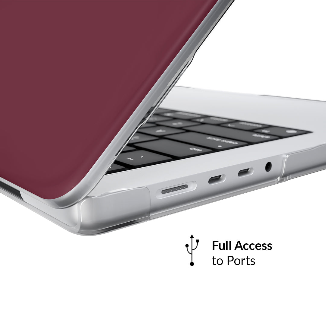 Burgundy 1990 MacBook Case