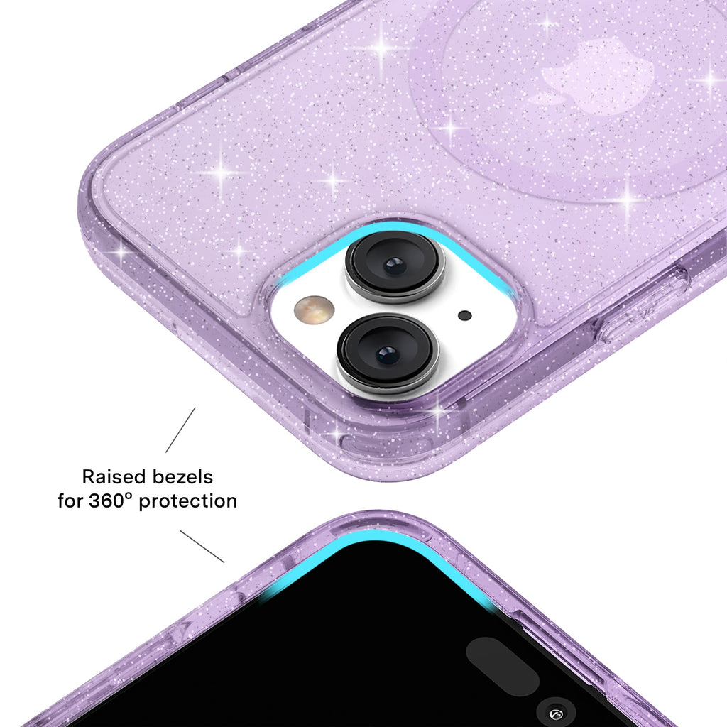 Lilac Stardust Glitter iPhone Case