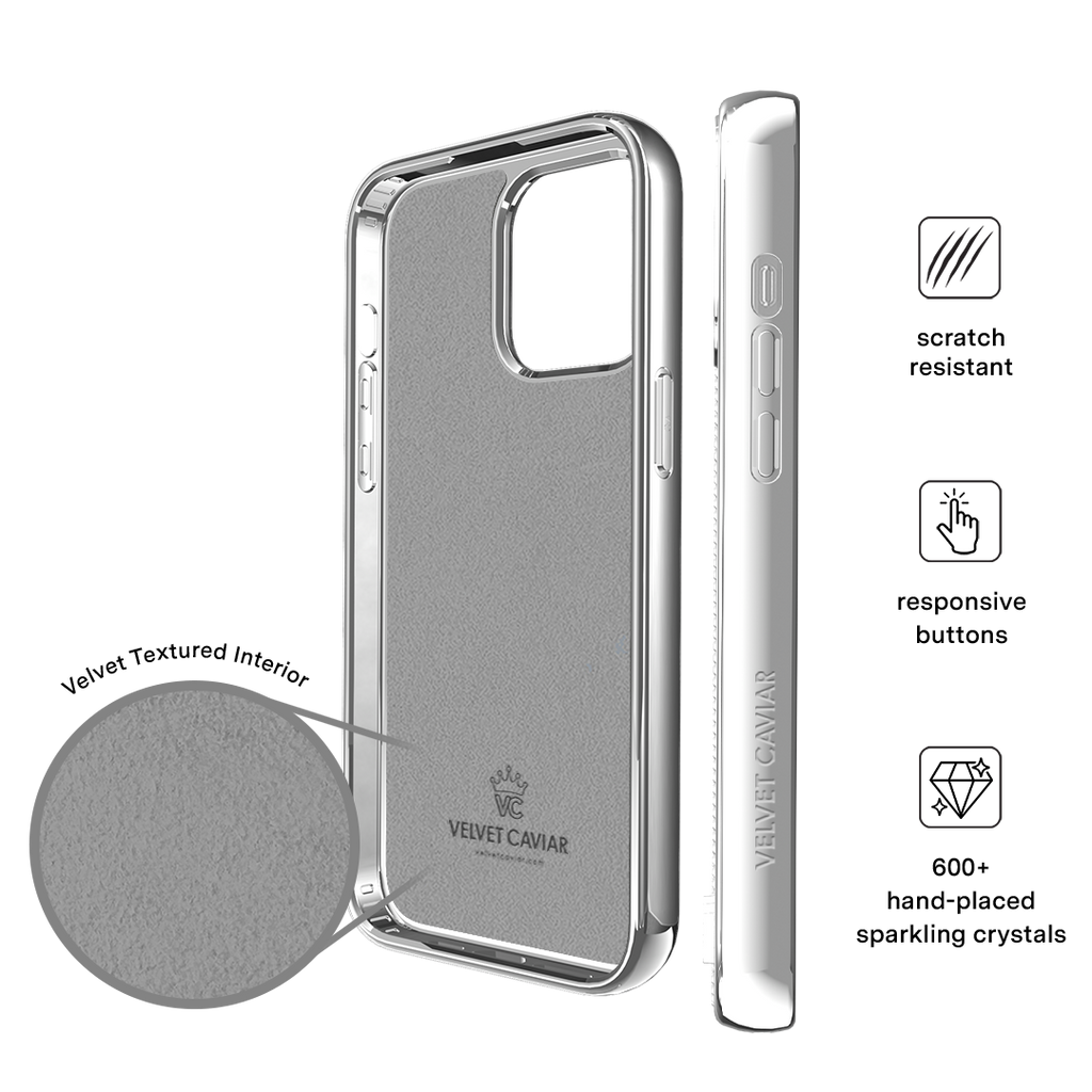 Chrome Caviar Crystals iPhone Case