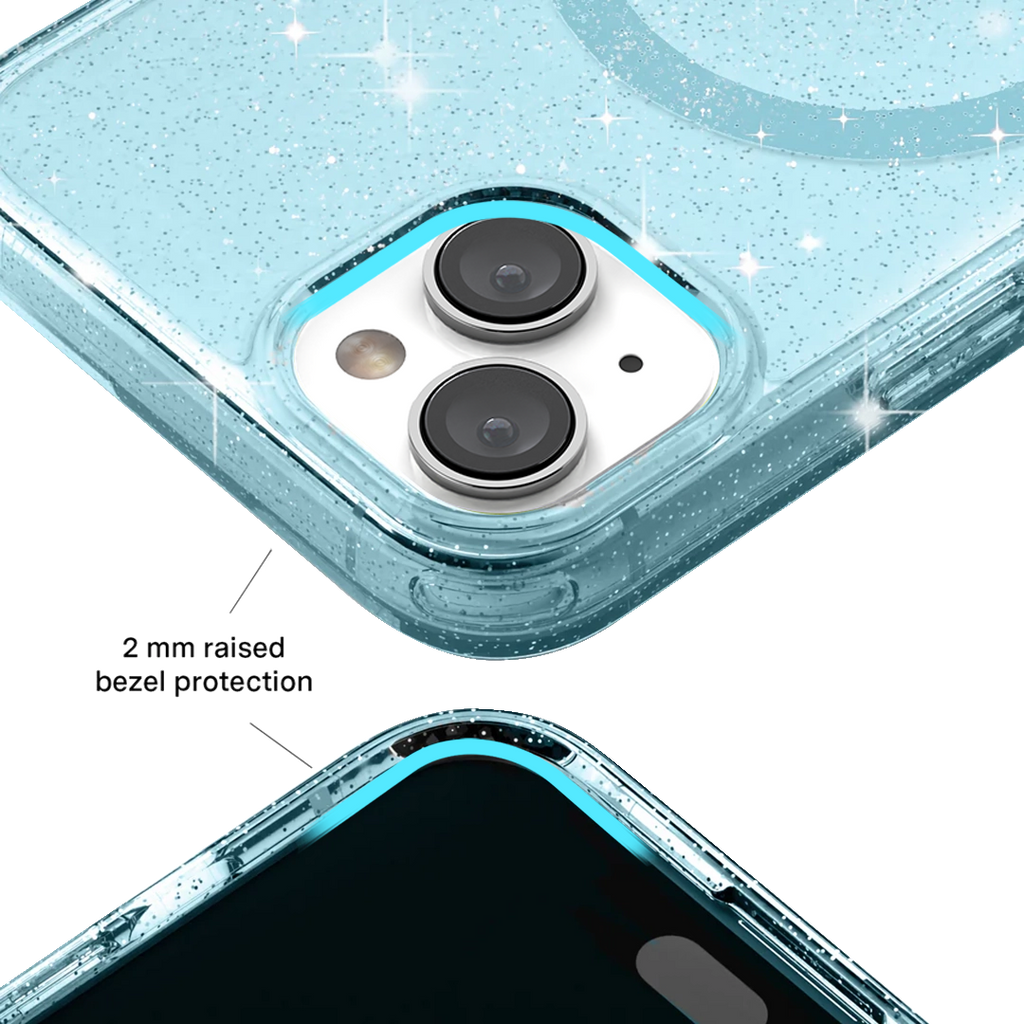 Blue Stardust Glitter iPhone Case