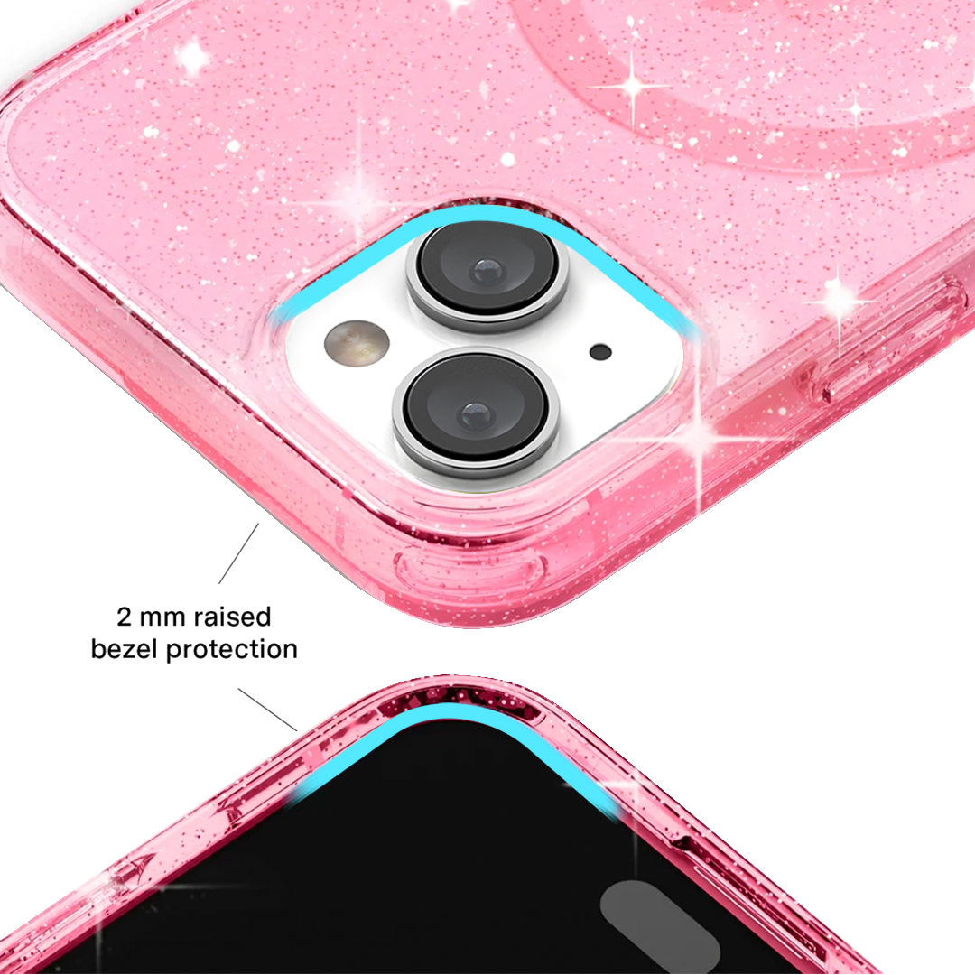 Pink Stardust Glitter iPhone Case