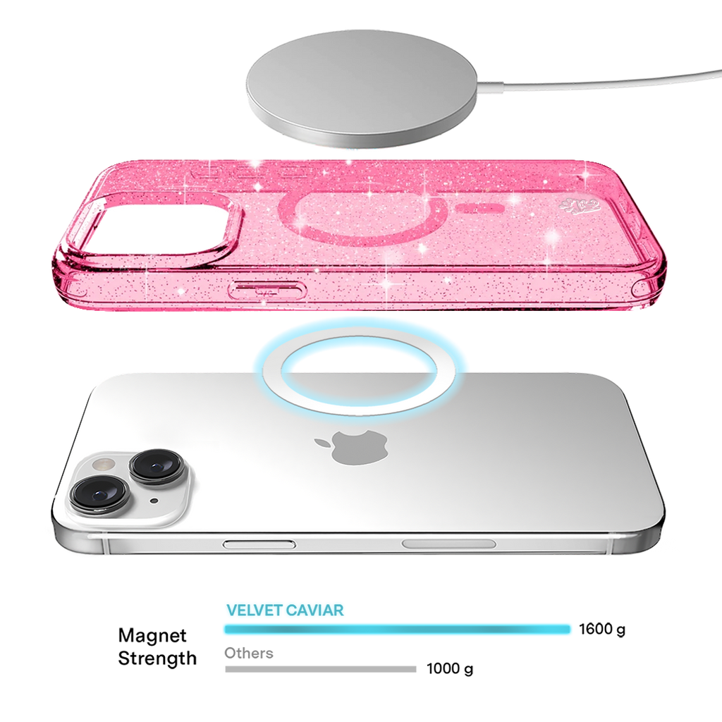 Pink Stardust Glitter iPhone Case