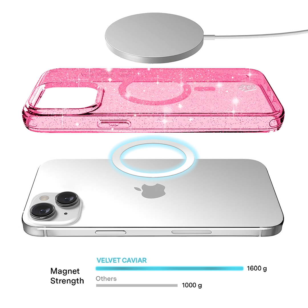 Pink Stardust Glitter iPhone Case