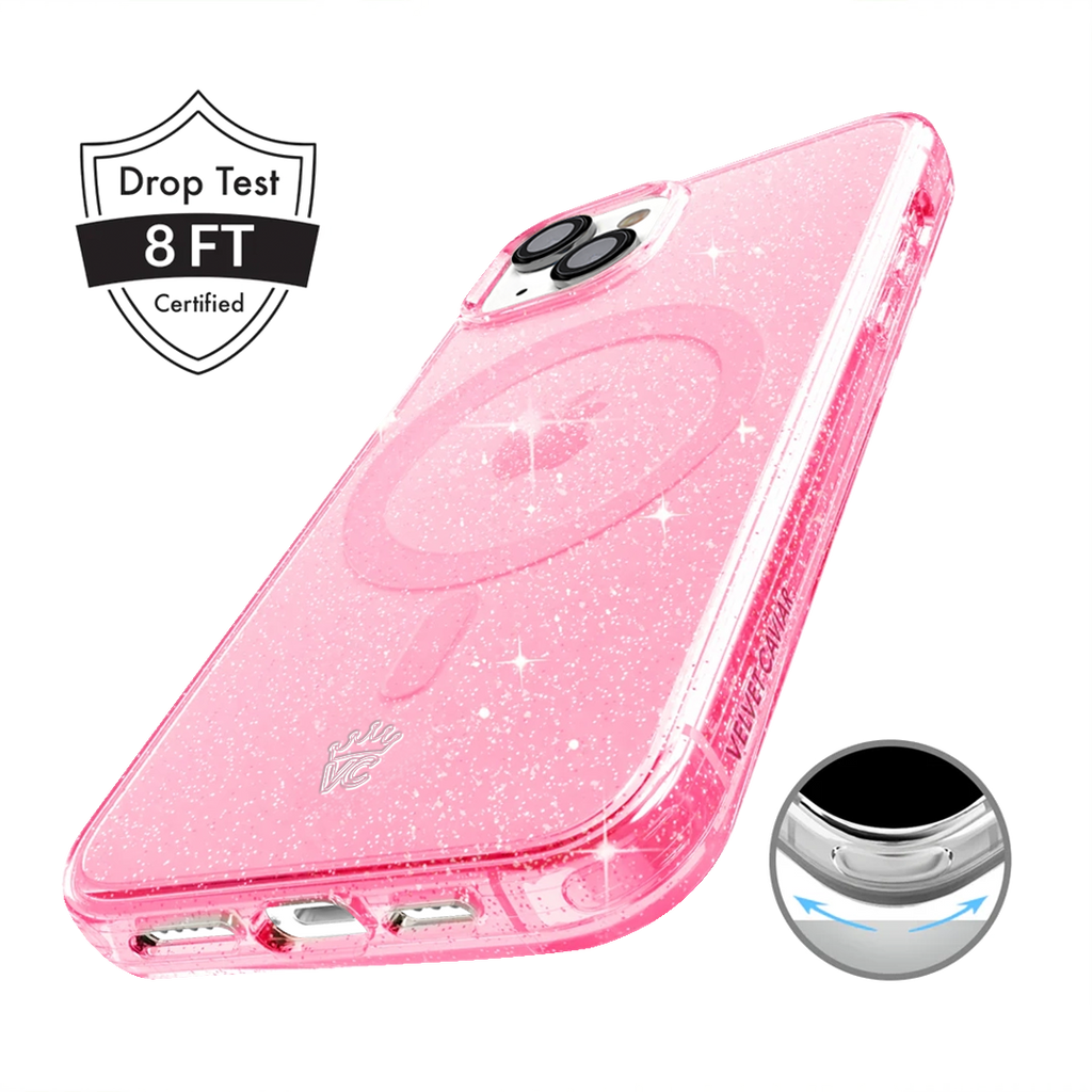 Pink Stardust Glitter iPhone Case