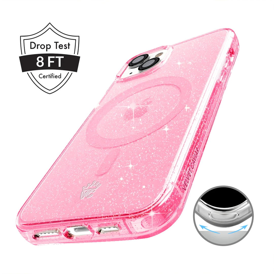 Pink Stardust Glitter iPhone Case