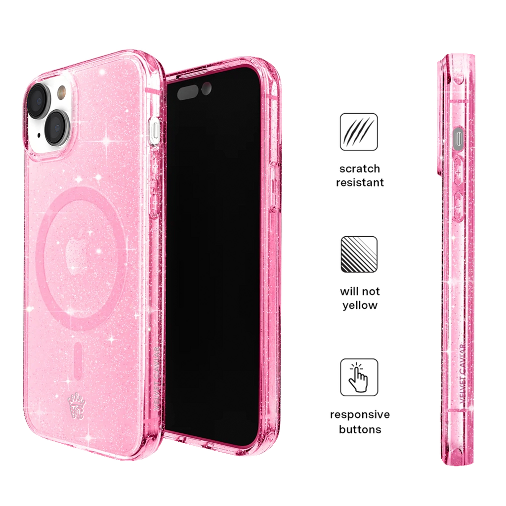 Pink Stardust Glitter iPhone Case