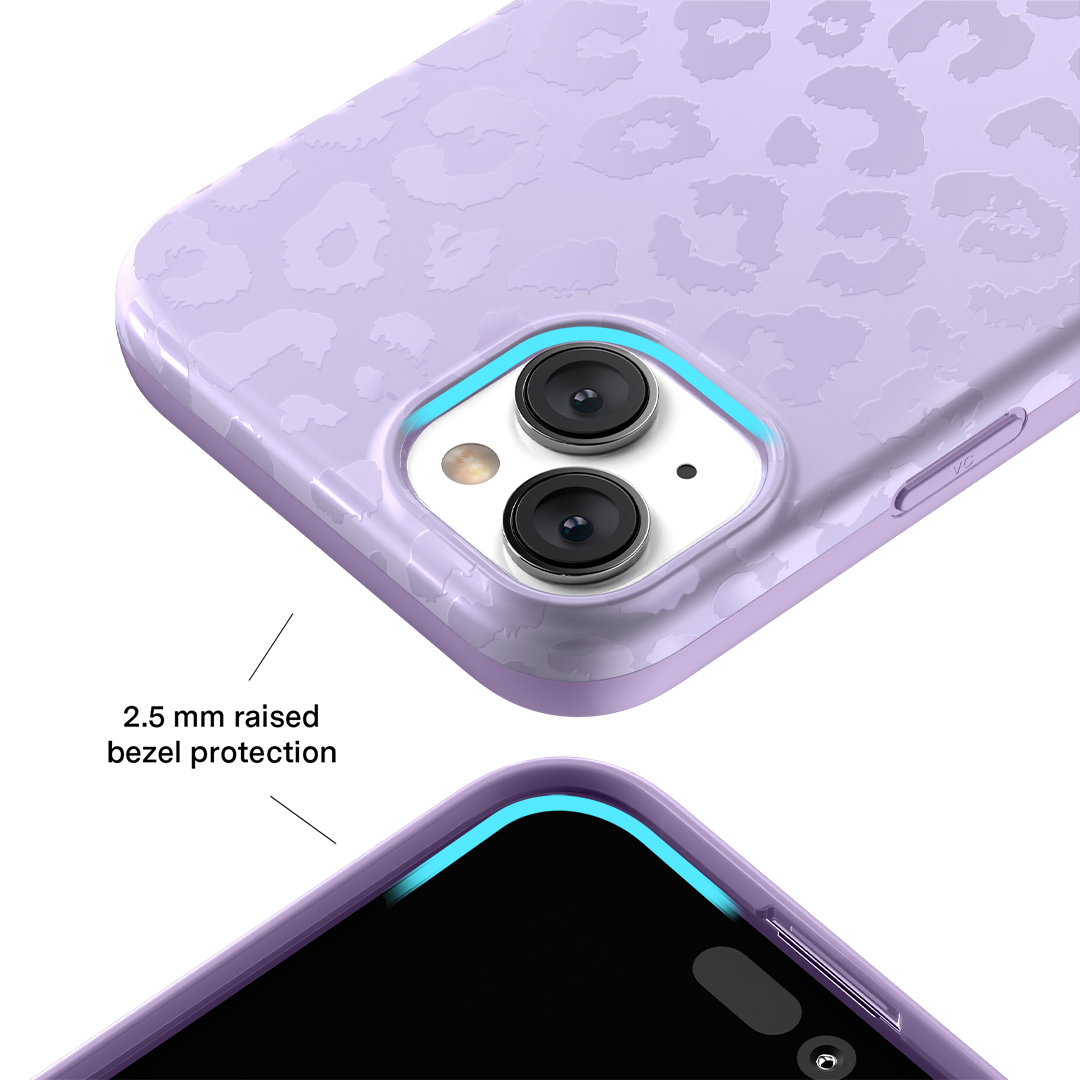 Lilac Leopard iPhone Case