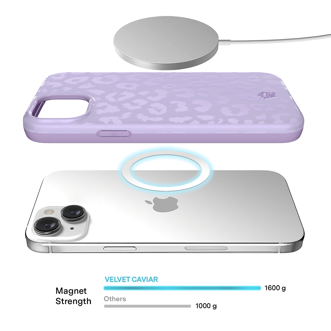 Lilac Leopard iPhone Case