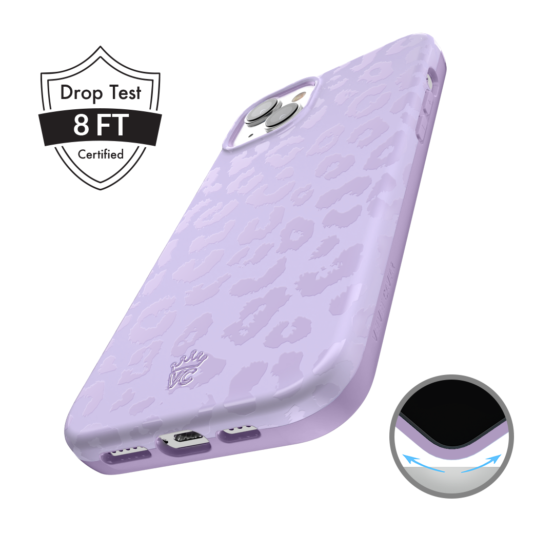 Lilac Leopard iPhone Case
