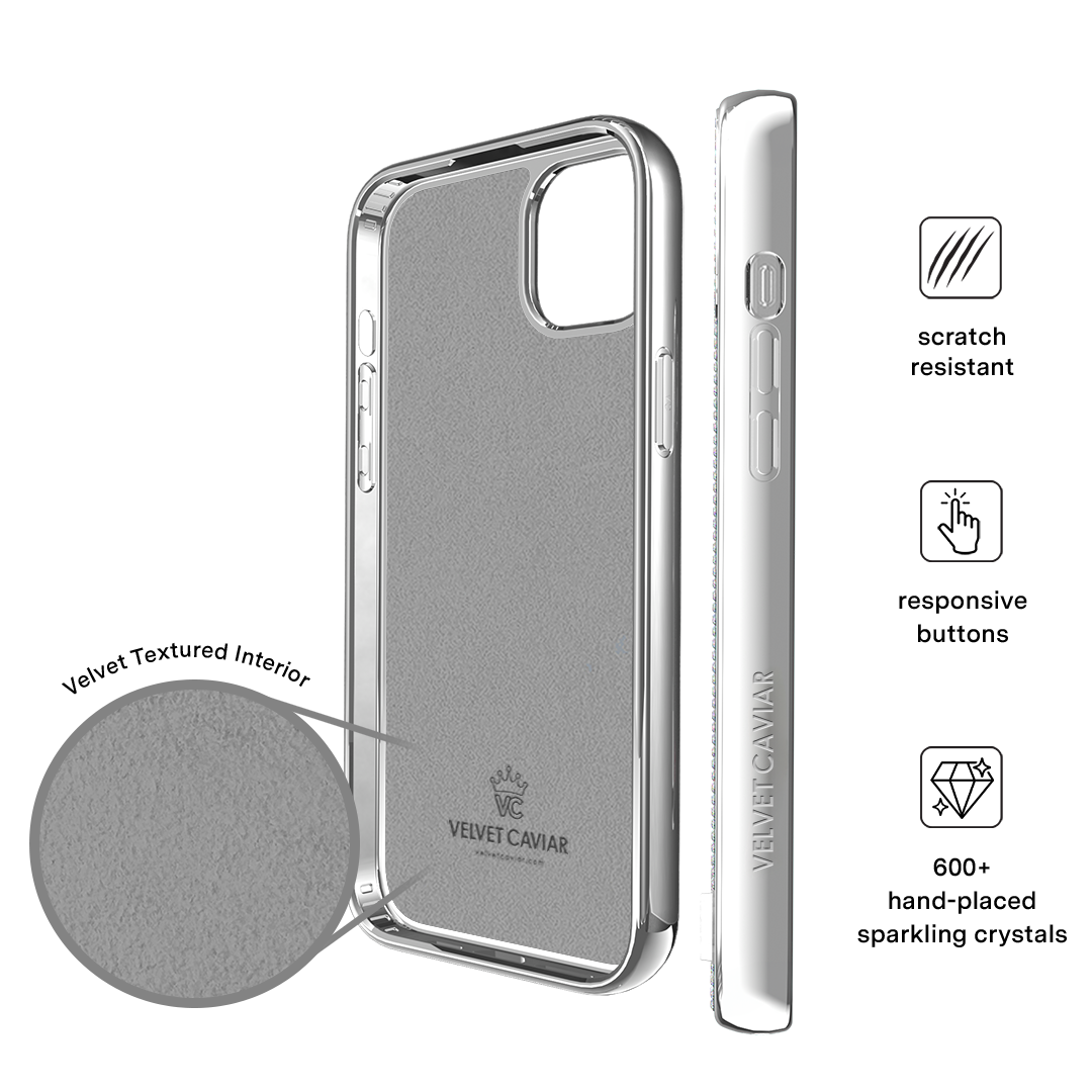 Chrome Caviar Crystals iPhone Case