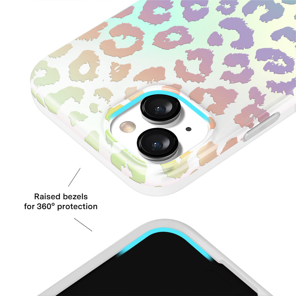 White Opal Leopard iPhone Case
