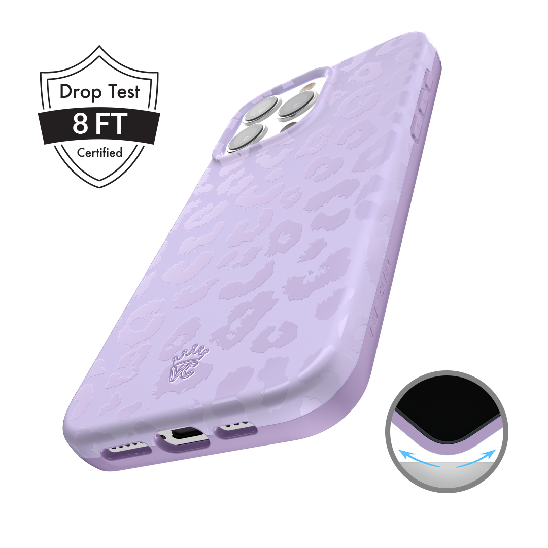 Lilac Leopard iPhone Case