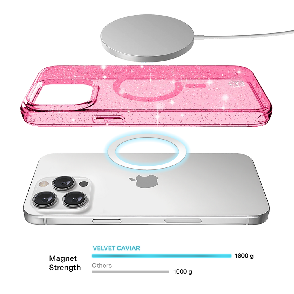 Pink Stardust Glitter iPhone Case
