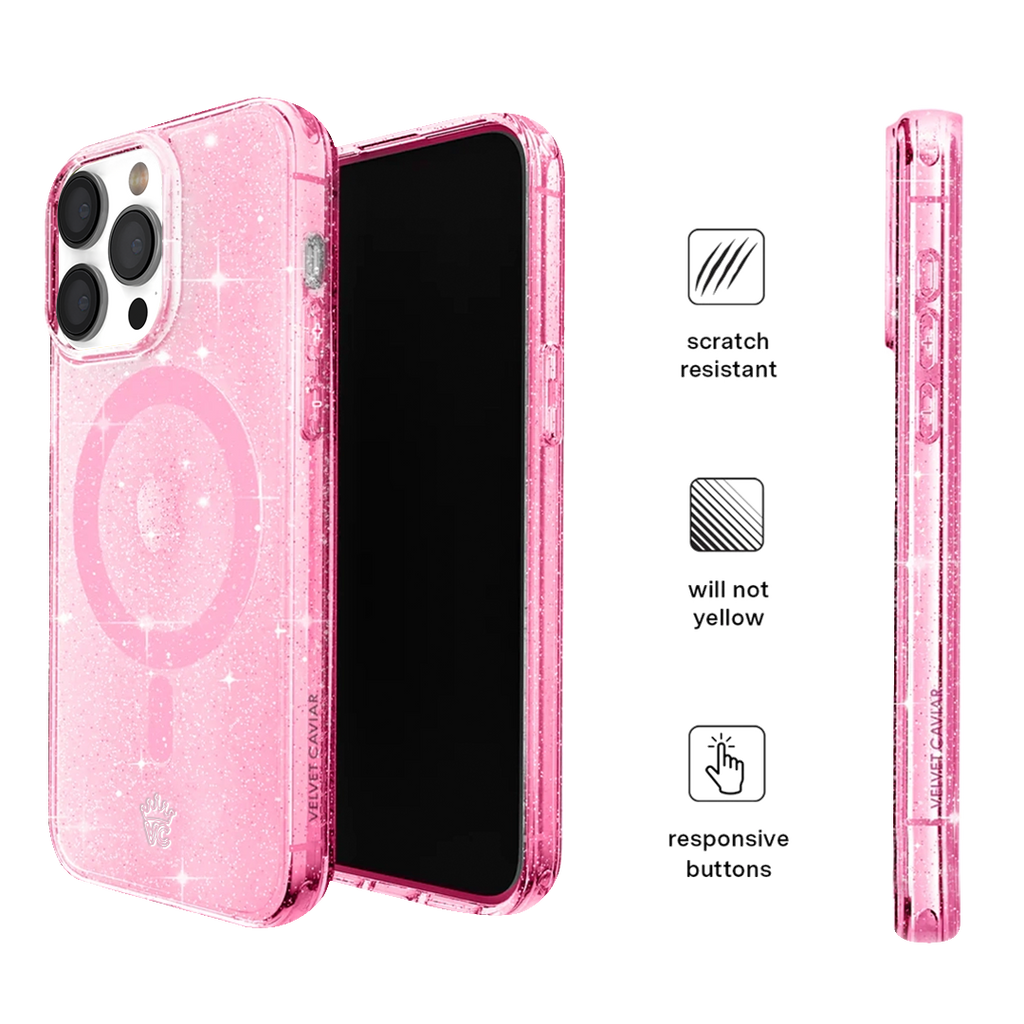 Pink Stardust Glitter iPhone Case