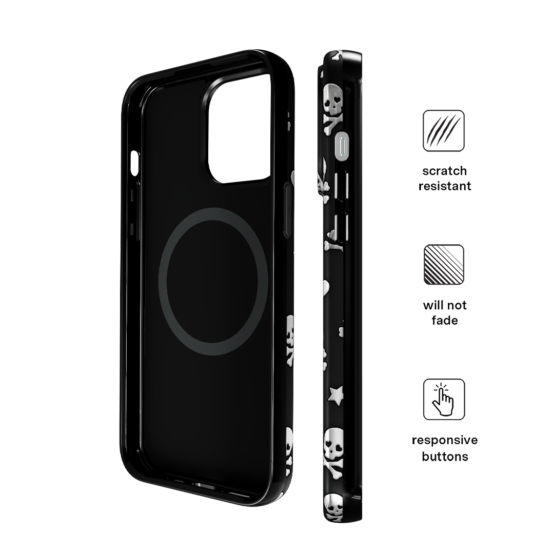 Chrome Skulls iPhone Case