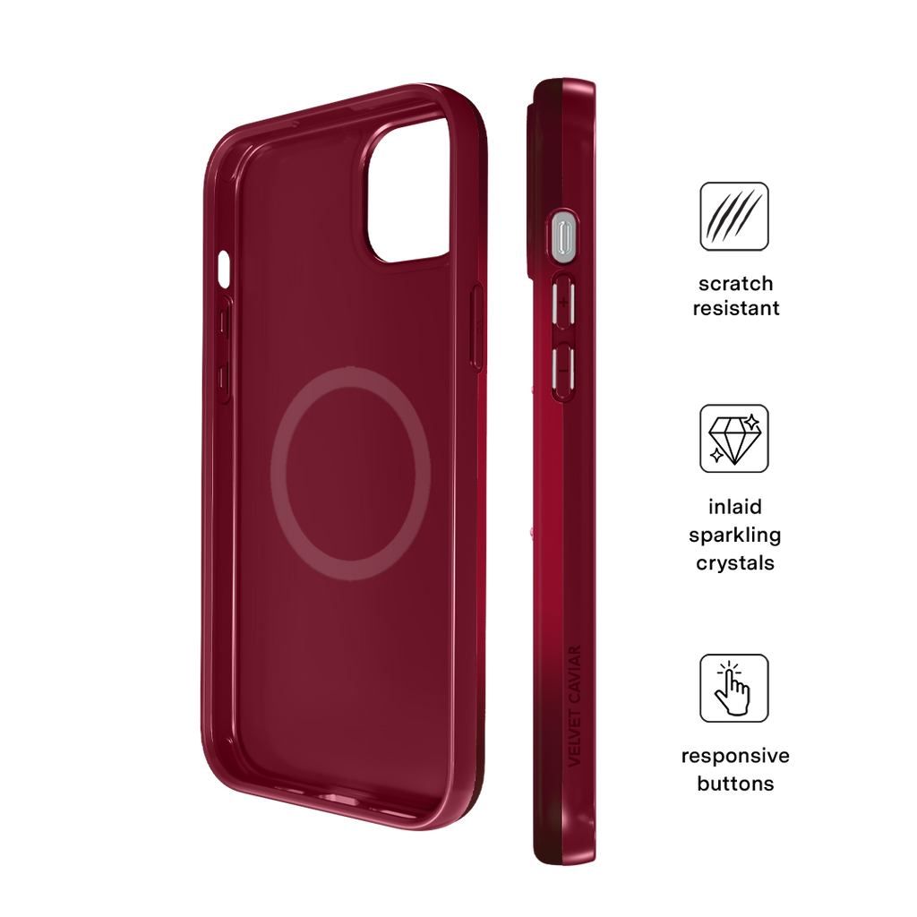 Black Cherry Crystal iPhone Case