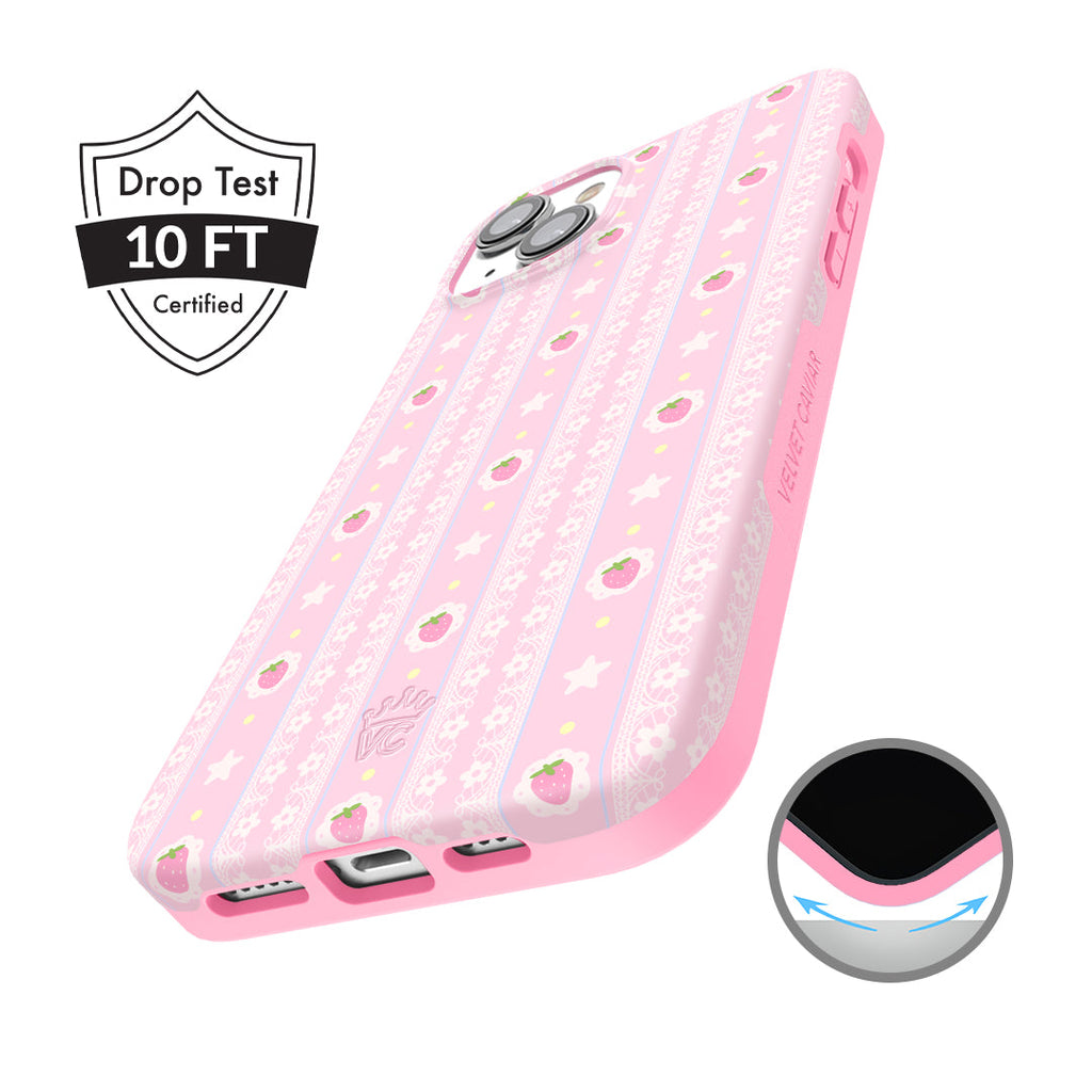 Strawberry Macaron iPhone Case