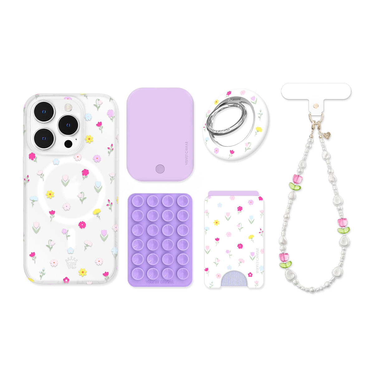 Dreamy Meadow Floral iPhone Bundle Set