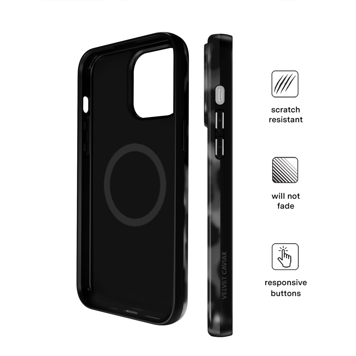 It Girl Black Leopard iPhone Case