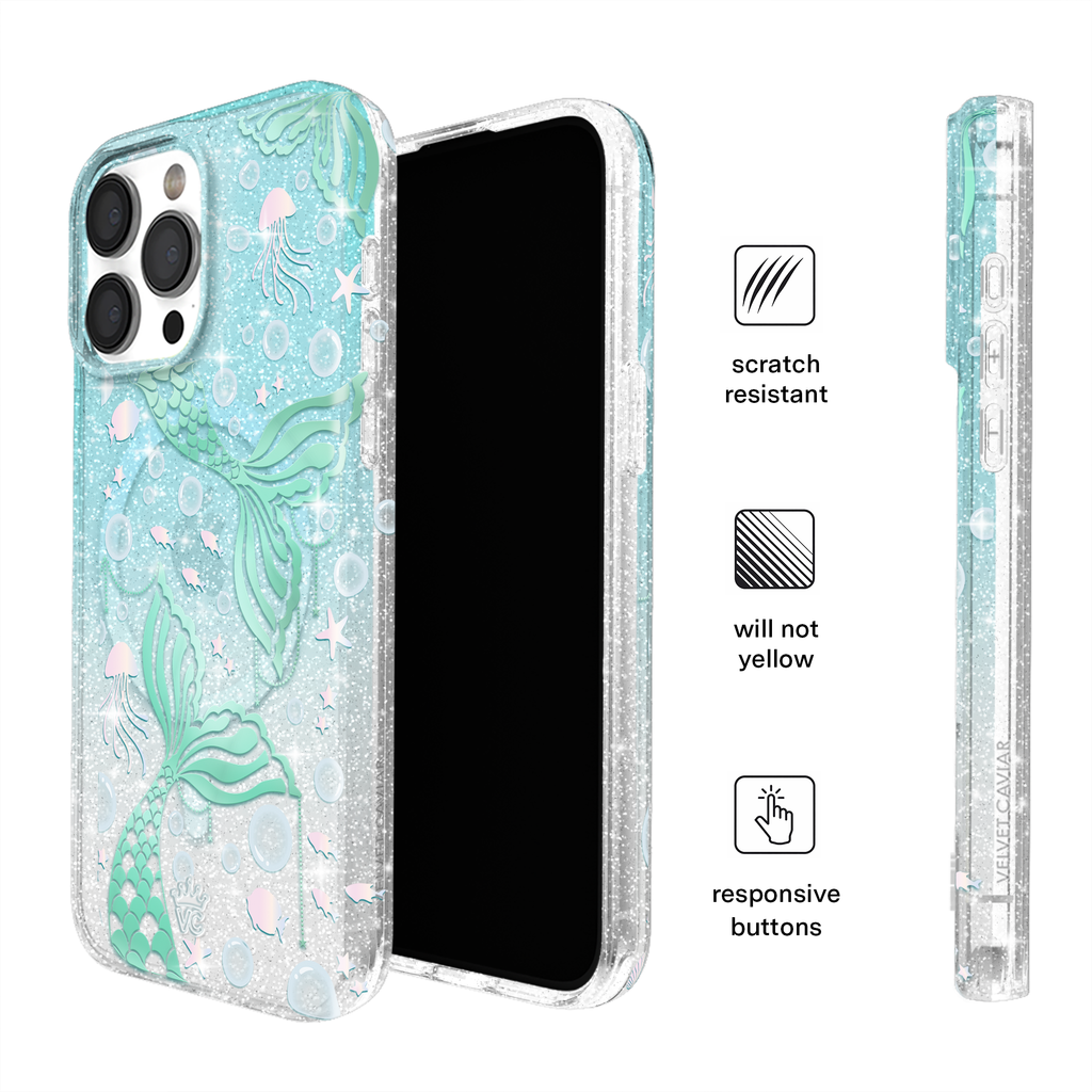 Mermaid Glitter Holo iPhone Case