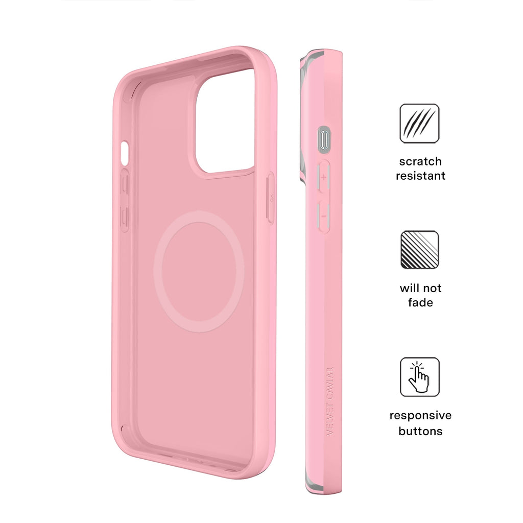 Pink Chrome Stripes iPhone Case